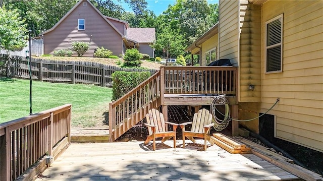 34 Laurel Way NE, White, GA 30184 - wooden deck featuring stairway
