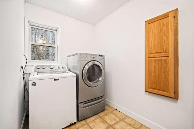 laundry area with washer and clothes dryer