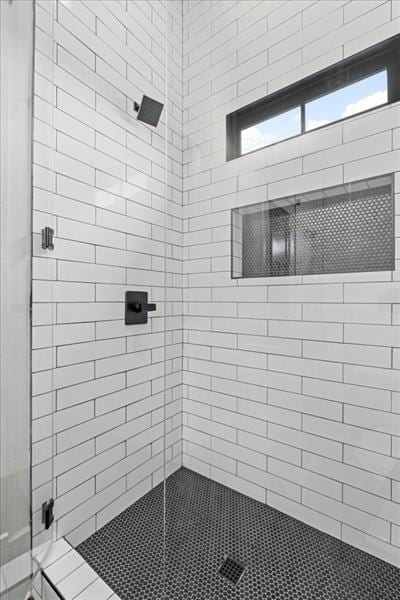 bathroom with walk in shower