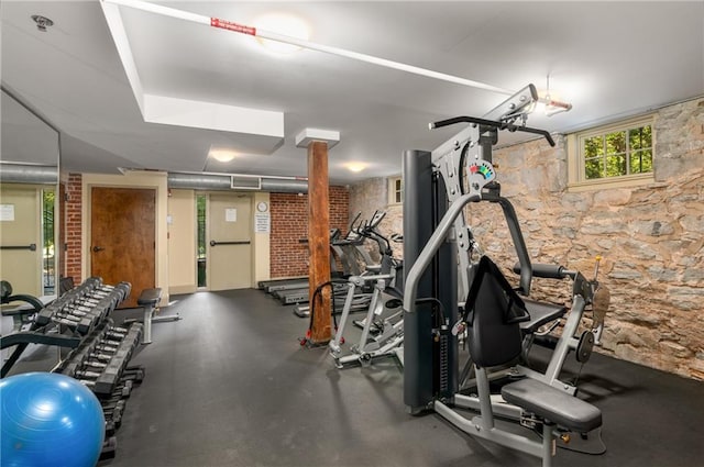 view of exercise room