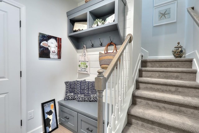 mudroom featuring baseboards