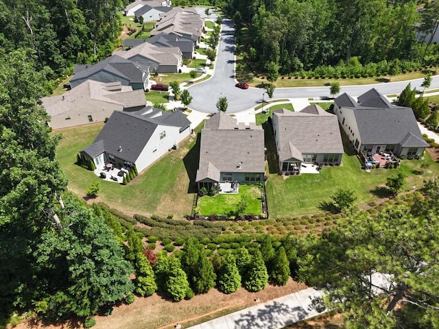 bird's eye view featuring a residential view