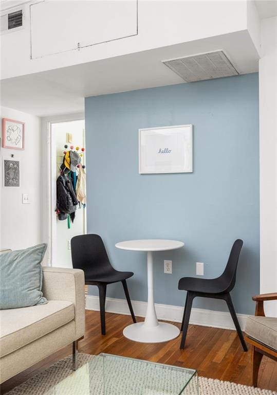 737 Barnett St NE Unit B6, Atlanta, GA 30306 - sitting room featuring wood finished floors and baseboards