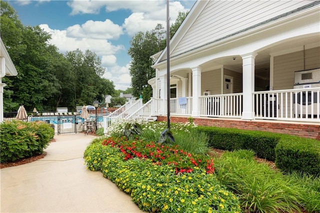 exterior space featuring a community pool