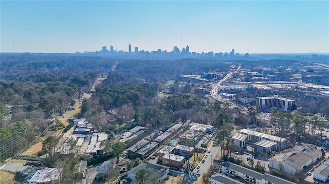 bird's eye view featuring a city view