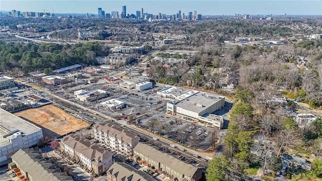 aerial view featuring a view of city