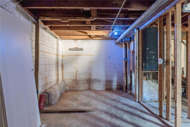 view of basement