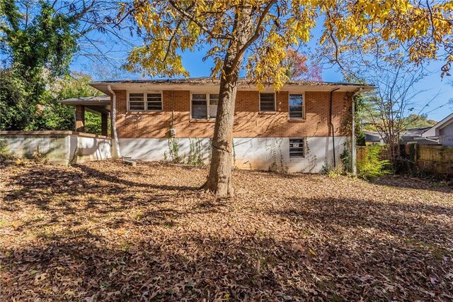 view of rear view of house