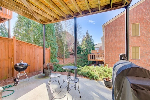 view of patio / terrace with grilling area