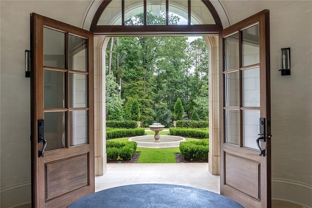 view of doorway to outside