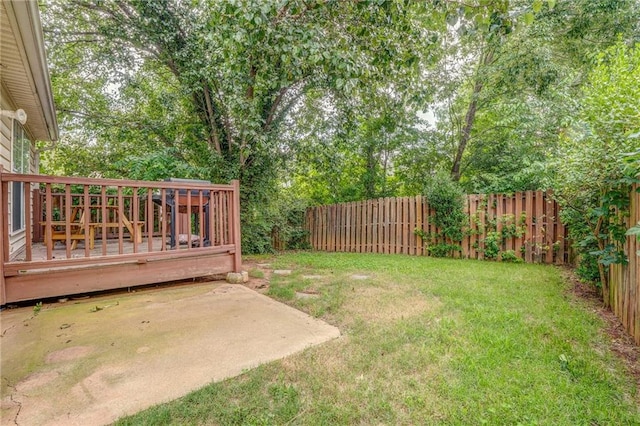 3623 Thurleston Ct SW, Marietta, GA 30008 - fenced backyard with a deck