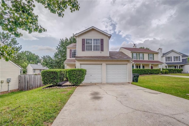 3623 Thurleston Ct SW, Marietta, GA 30008 - view of front of home with concrete driveway and a garage
