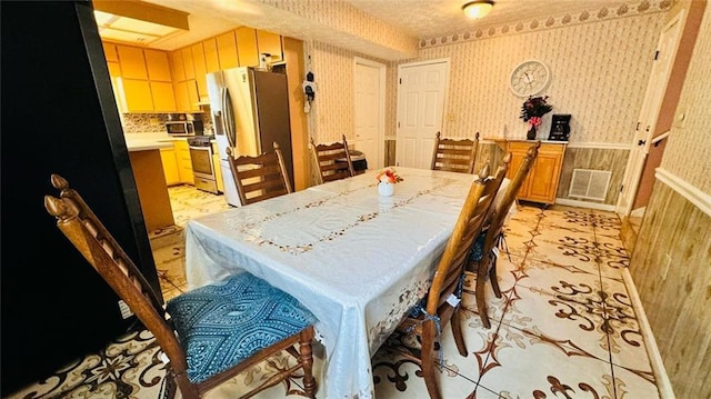 view of tiled dining room