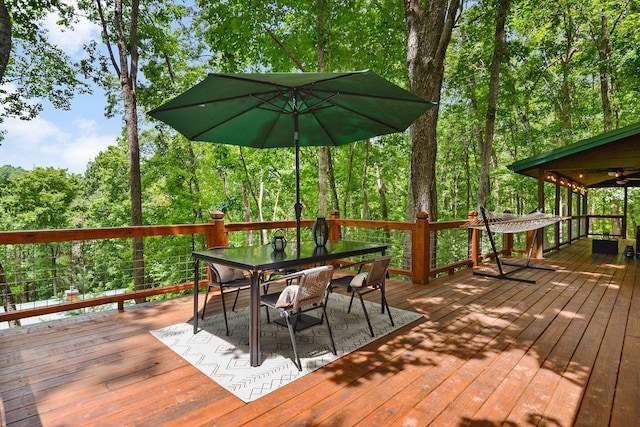 307 Pigeon Creek Rd, Blue Ridge, GA 30513 - deck featuring outdoor dining area