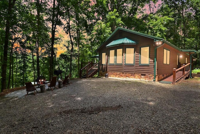 307 Pigeon Creek Rd, Blue Ridge, GA 30513 - view of front of home featuring crawl space