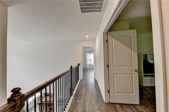 hall featuring hardwood / wood-style flooring