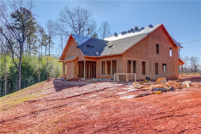 view of rear view of property