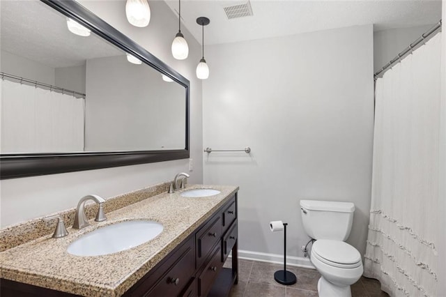 2880 Brett Cir NW, Acworth, GA 30101 - bathroom with tile patterned floors and double vanity