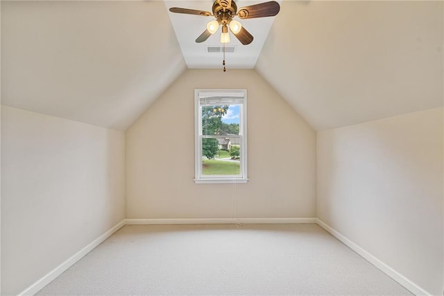 4915 Lazy Creek Ct, Cumming, GA 30028 - additional living space featuring lofted ceiling, ceiling fan, carpet, and baseboards