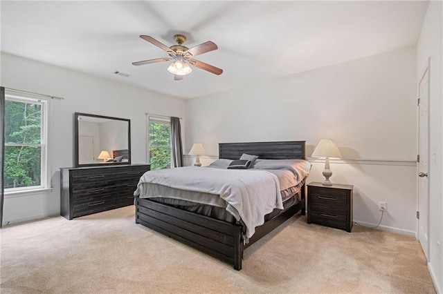 4915 Lazy Creek Ct, Cumming, GA 30028 - bedroom featuring carpet flooring, baseboards, and ceiling fan