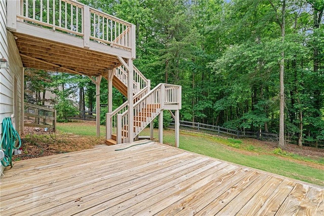 4915 Lazy Creek Ct, Cumming, GA 30028 - wooden deck with stairs