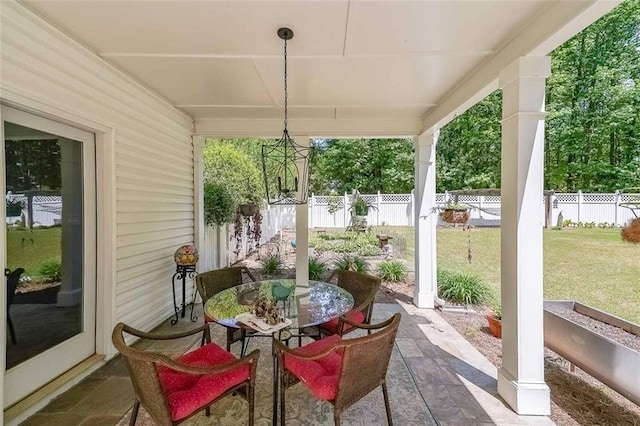 12 Blackfoot Trl, Sharpsburg, GA 30277 - view of patio featuring outdoor dining area