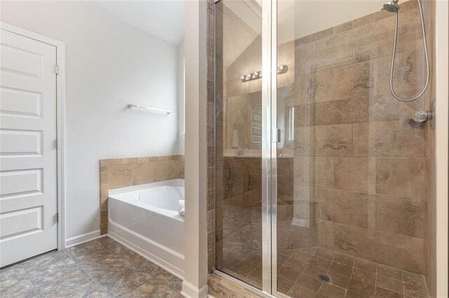 2149 Apple Orchard Way, Austell, GA 30168 - bathroom featuring a shower stall and a bath
