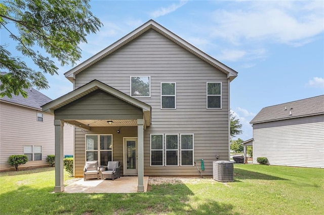 2149 Apple Orchard Way, Austell, GA 30168 - back of house featuring a patio, a yard, and central AC