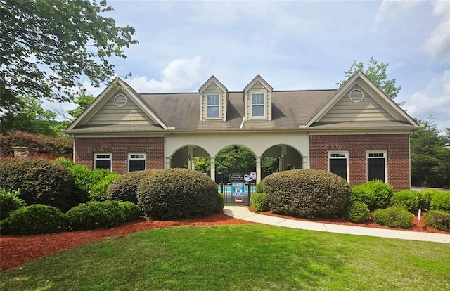 2149 Apple Orchard Way, Austell, GA 30168 - view of front facade with brick siding and a front lawn