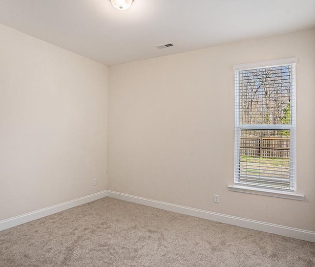 view of carpeted empty room