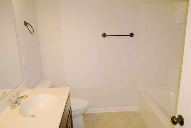 4020 Alligator Pt, Cumming, GA 30028 - bathroom featuring toilet, vanity, and baseboards