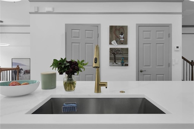 208 Wade Creek Rd, Alpharetta, GA 30009 - kitchen view of a sink and light countertops
