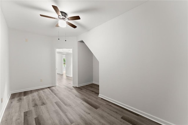 60 Weeping Willow Ln, Dawsonville, GA 30534 - unfurnished room featuring ceiling fan, wood finished floors, and baseboards