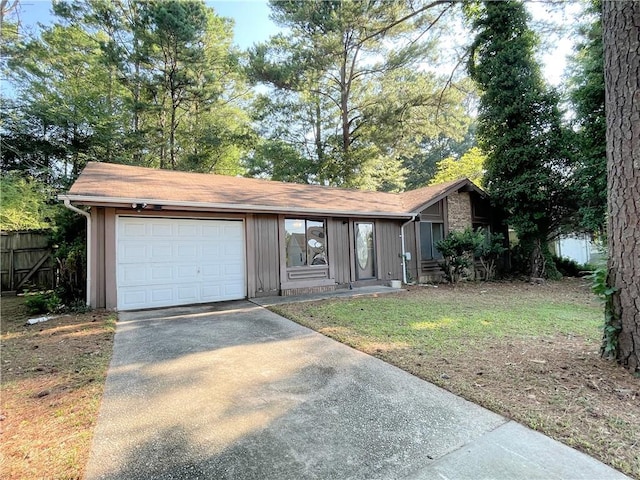 33 Drew Ct, Jonesboro, GA 30238 - mid-century inspired home with concrete driveway and a garage