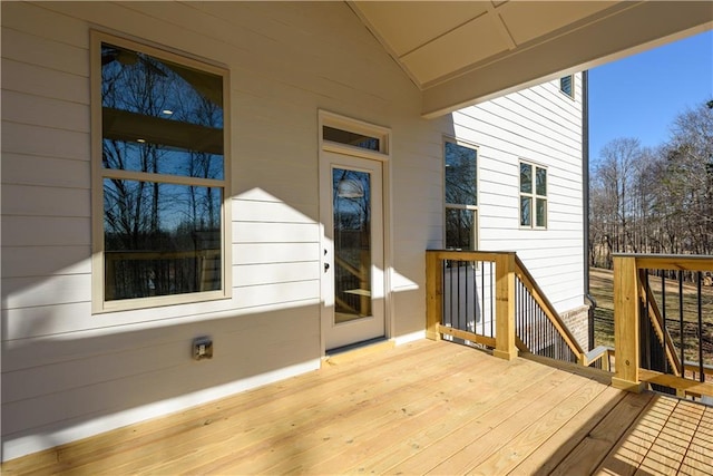 view of wooden terrace