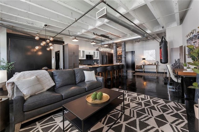 view of living area