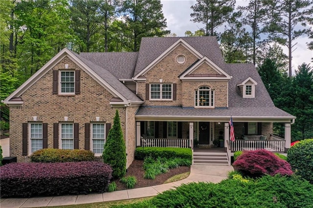 176 Nightwind Trce, Acworth, GA 30101 - view of front of home with a porch and a shingled roof