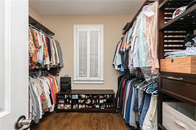 176 Nightwind Trce, Acworth, GA 30101 - walk in closet featuring wood finished floors
