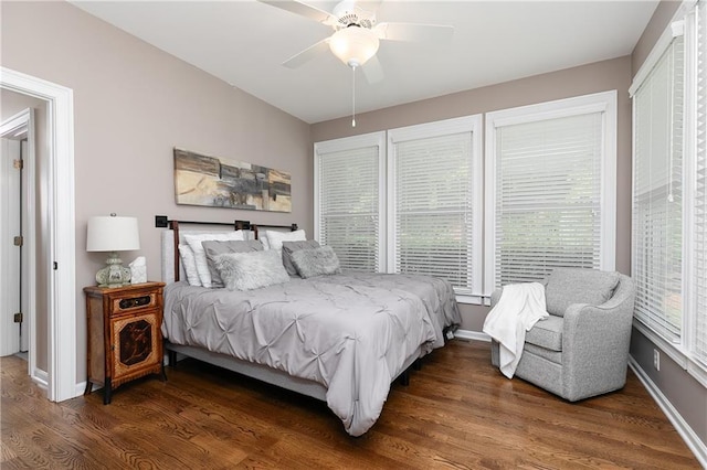 176 Nightwind Trce, Acworth, GA 30101 - bedroom featuring wood finished floors, baseboards, and a ceiling fan