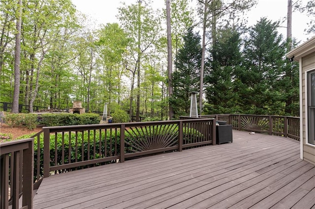 176 Nightwind Trce, Acworth, GA 30101 - deck featuring view of scattered trees
