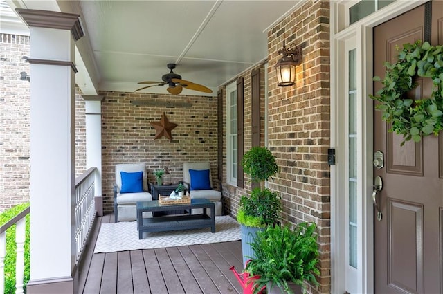 176 Nightwind Trce, Acworth, GA 30101 - porch with ceiling fan