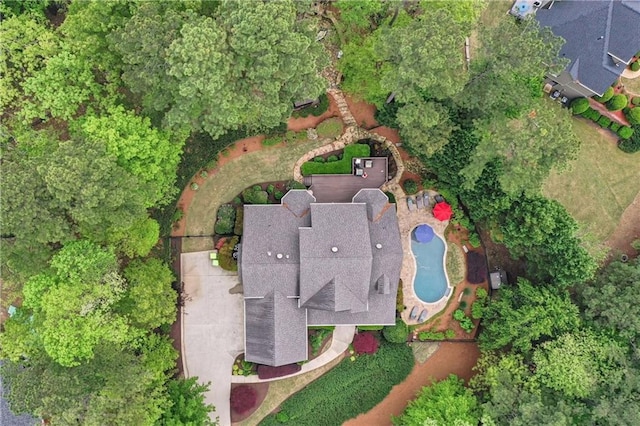 176 Nightwind Trce, Acworth, GA 30101 - aerial view of property and surrounding area featuring a pool