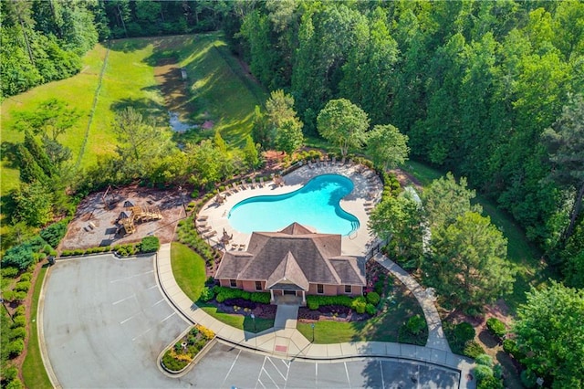 4241 Summer Breeze Way, Buford, GA 30518 - aerial view of a pool