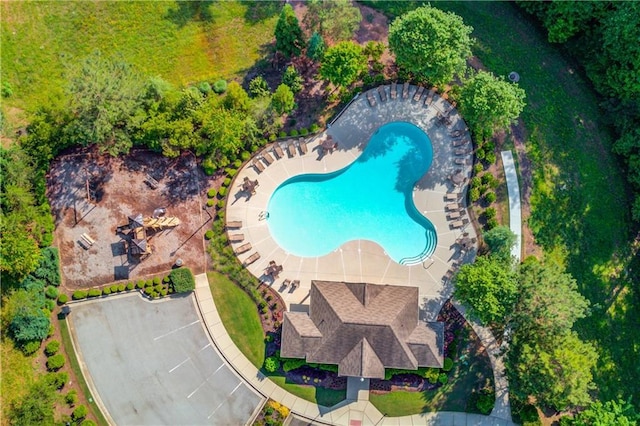 4241 Summer Breeze Way, Buford, GA 30518 - drone / aerial view of a pool area