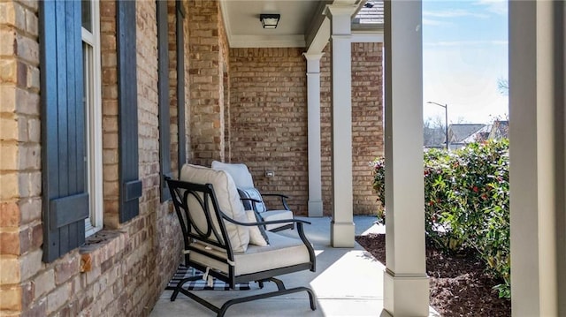 view of patio / terrace with a porch