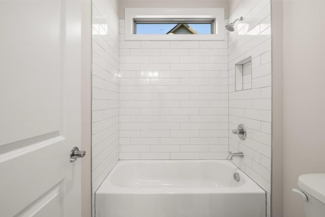 full bath with shower / bathtub combination and toilet