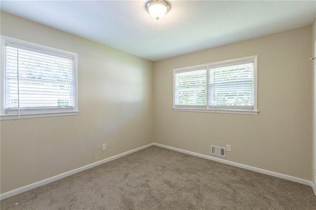 view of carpeted empty room