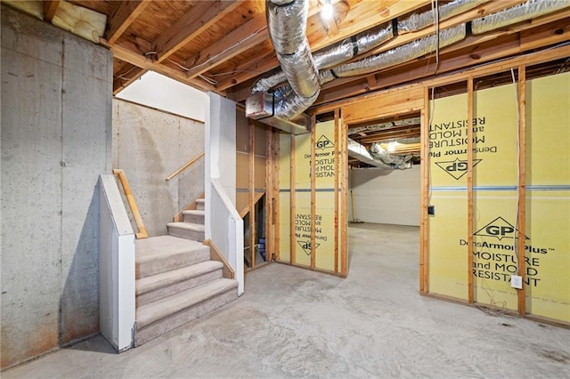 997 Thousand Oaks Bnd NW, Kennesaw, GA 30152 - unfinished basement with stairs