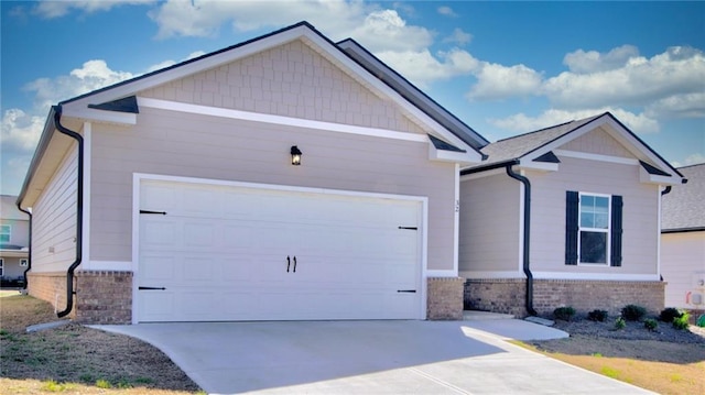 craftsman inspired home with a garage