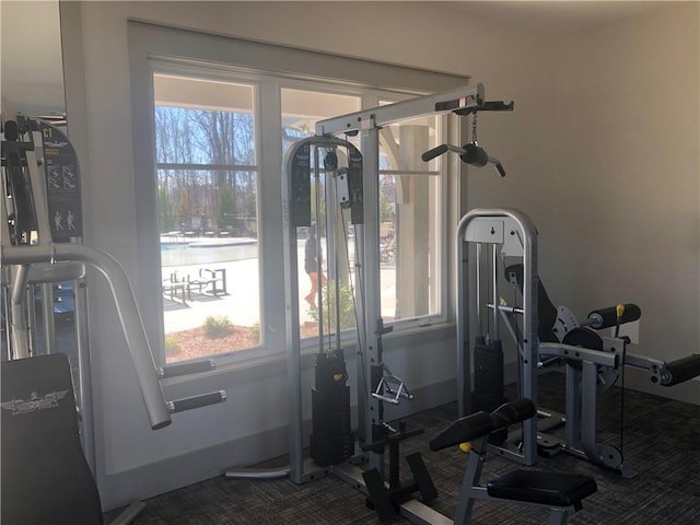 view of workout room